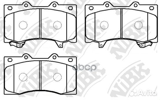 PN0555-nibk колодки дисковые передние Nissan P