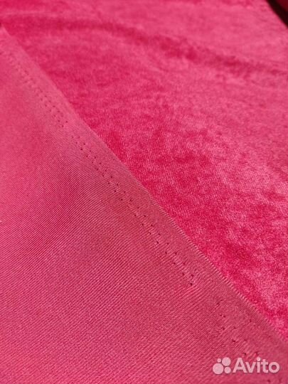 Мебельная ткань флок малиновый bush (буш)