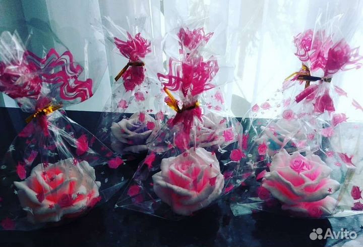 Мыло ручной работы розы