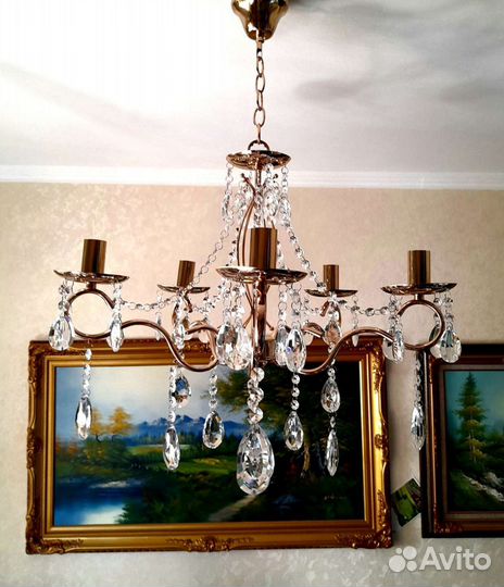 Люстра потолочная хрустальная новая/35690221/5