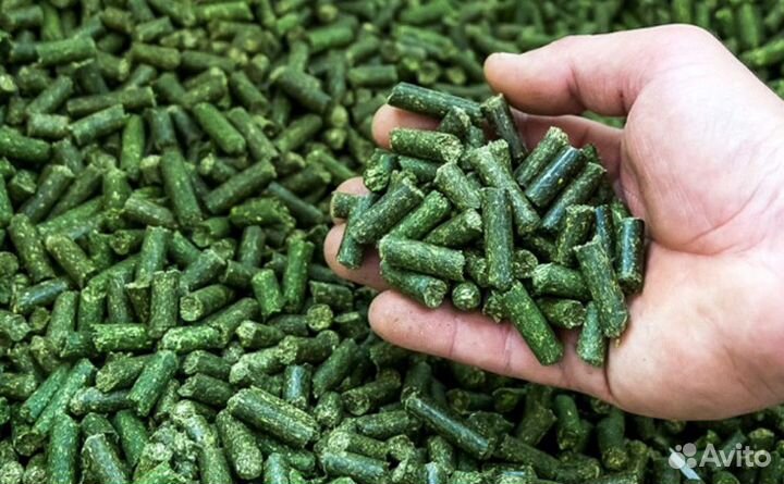 Люцерна гранулированная травяная гранула