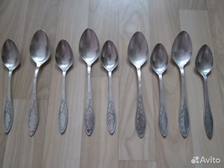 Ложки, вилки мельхиор