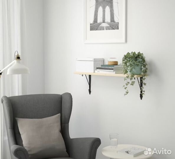 Полка навесная икеа трангульт/кроксгульт