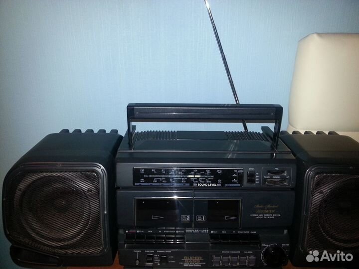 Магнитола Fisher PH - W1000 К Dual Cassette AM/FM