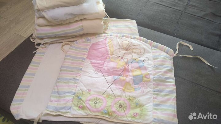 Бортики в детскую кроватку бу