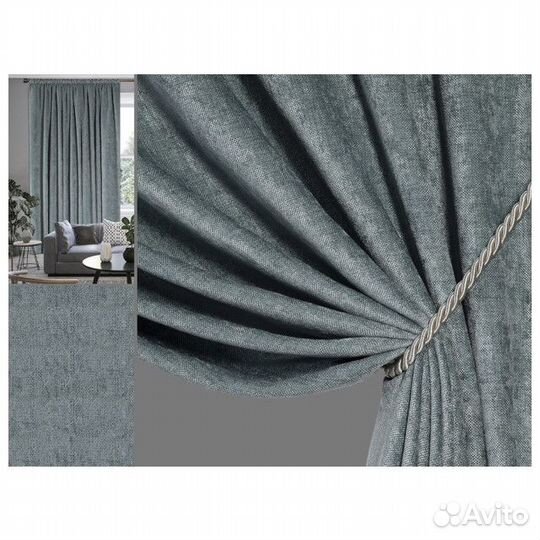 Штора портьерная на шт.ленте pikamo шенилл 160x280