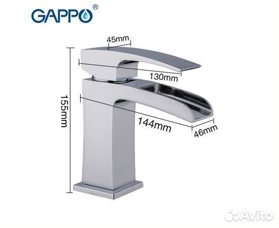 Смеситель для раковины gappo G1007-20