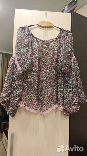 Шифоновая блузка 46