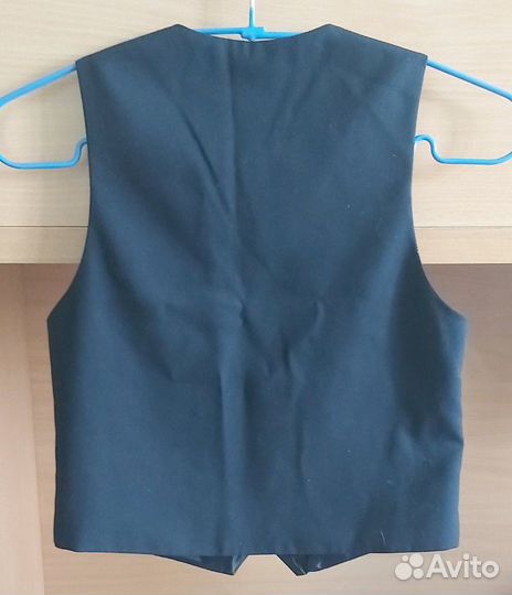 Жилет, школьный, новый, темно-синий