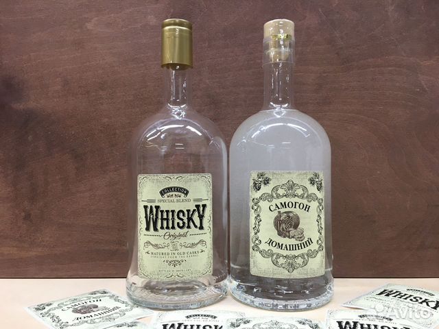 6шт 1л стеклянная бутылка абсолют комплект