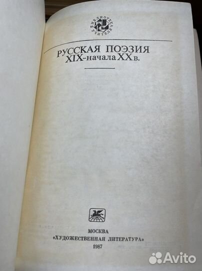 Русская поэзия XIX - начала XX в