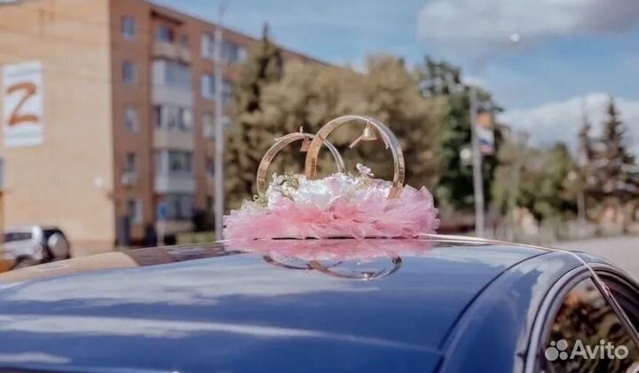 Кольца на машину свадебные