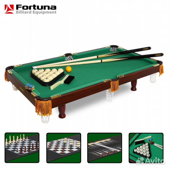 Бильярдный стол Fortuna 3 фута 4 в 1