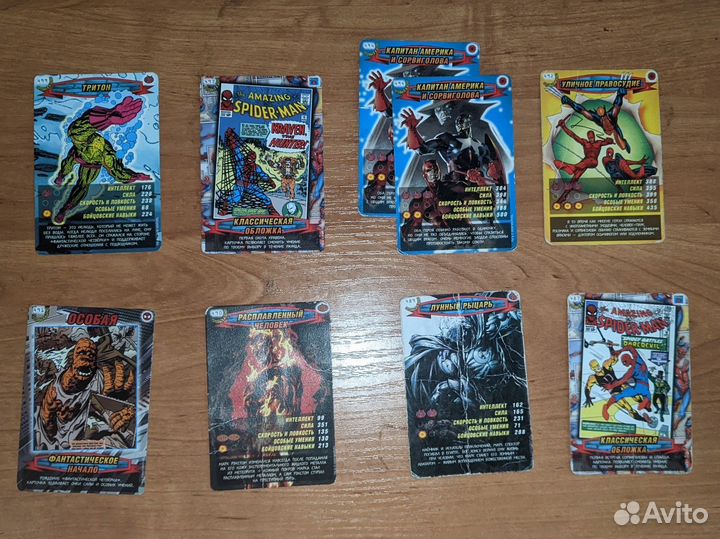 Карточки Человек Паук Герои и Злодеи