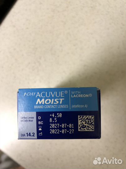 Линзы acuvue moist