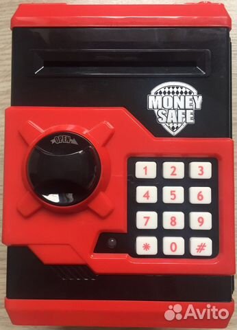 Копилка сейф с кодовым замком и купюроприёмником