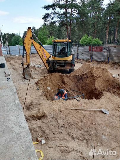 Экскаватор погрузчик услуги