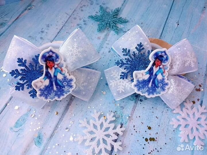 Бантики ручной работы. Резиночки для волос