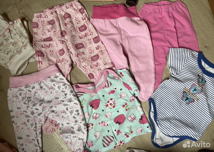 Пакет вещей 56-80 для девочки