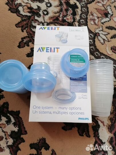 Контейнеры для хранения грудного молока avent