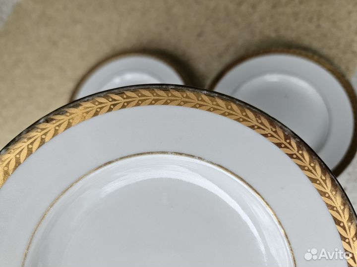 Тарелка лфз с позолотой