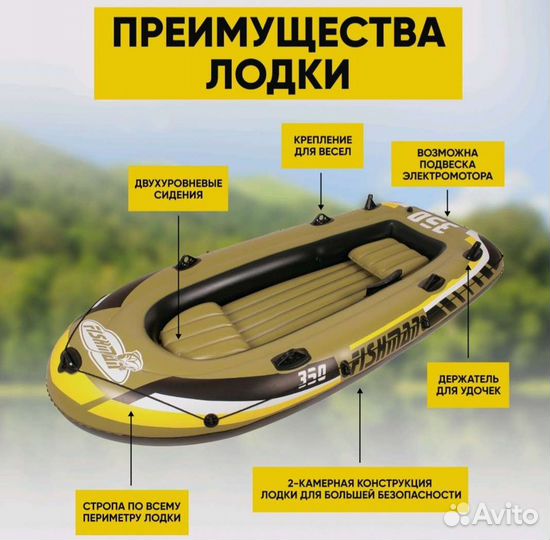 Надувная лодка новая