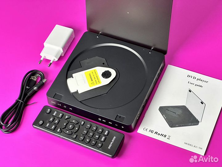 Компактный DVD Player (плеер) KC-708 Black