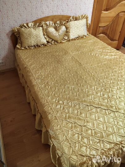 Покрывало 160*200 песочное