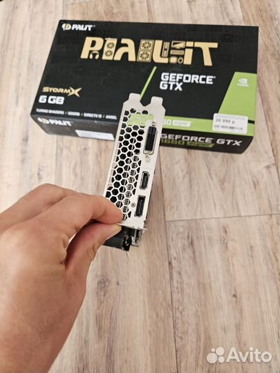 GTX 1660 super StormX пломбы на гар-ии есть чек