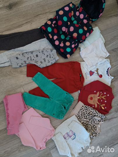 Пакет одежды на девочку 80-86рост