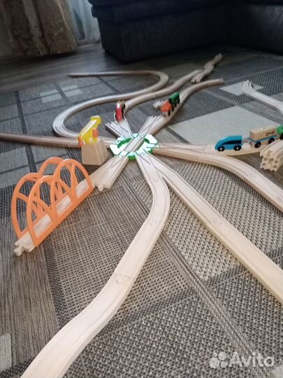 Деревянная детская железная дорога IKEA