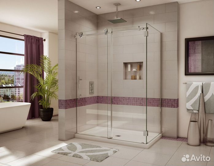 Кабина из стекла