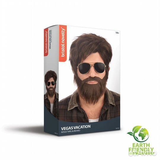 Парик с бородой Вегас