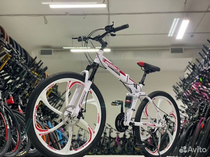 Складной велосипед на литых дисках