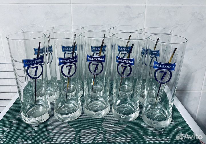 Новые бокалы/9 шт/0,5,Балтика7/цена за шт/Италия