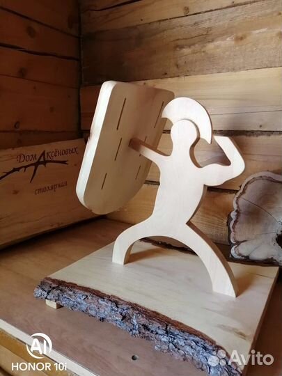 Подставка для ножей деревянная