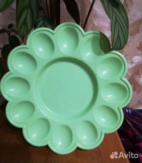 Тарелка пасхальная пластиковая