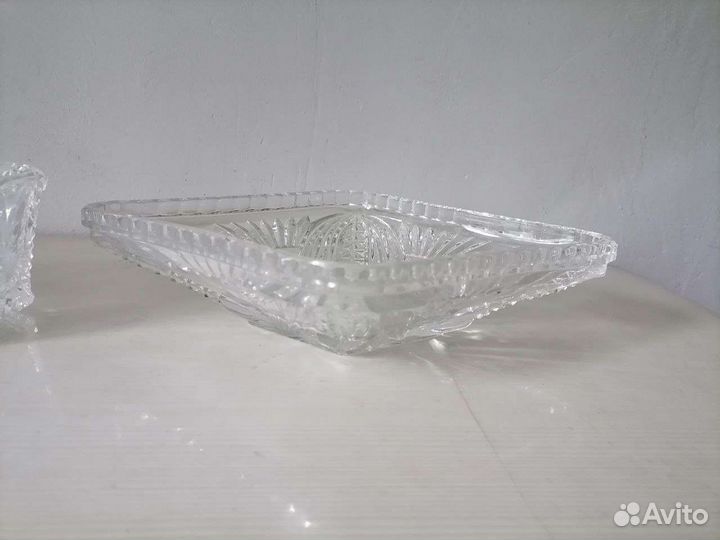 Вазы розетки хрустальные салатники СССР