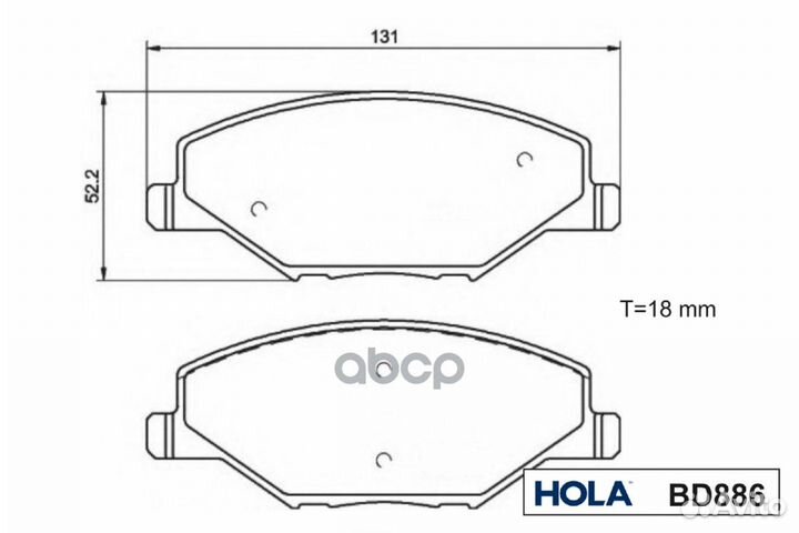 Колодки тормозные VAG polo/fabia 10- передн. BD