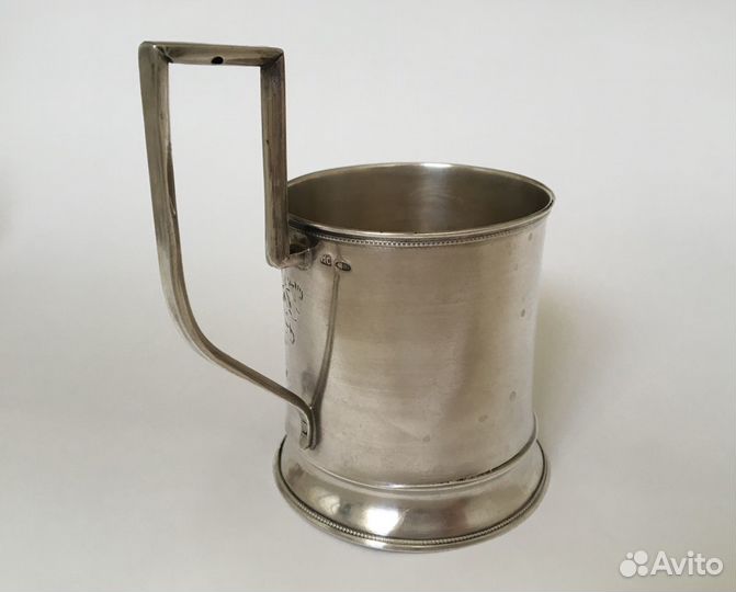 Подстаканник серебро 84 золотниковой пробы, 102 гр