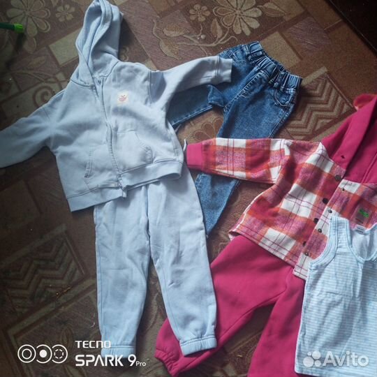 Детские вещи пакетом на девочку 4-5 лет