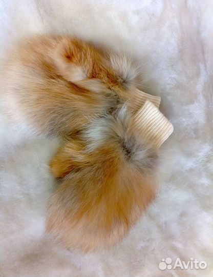 Варежки из лисы