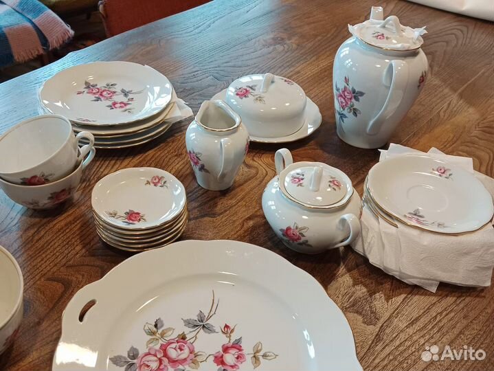 Чайный сервиз гдр Кахла Kahla Роза