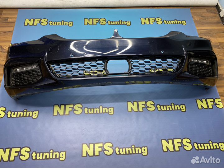 Передний бампер для BMW G30 М пакет дорест