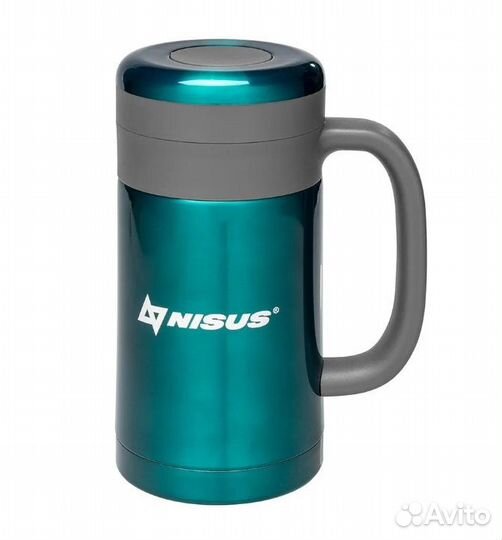 Термос-кружка с ручкой Helios