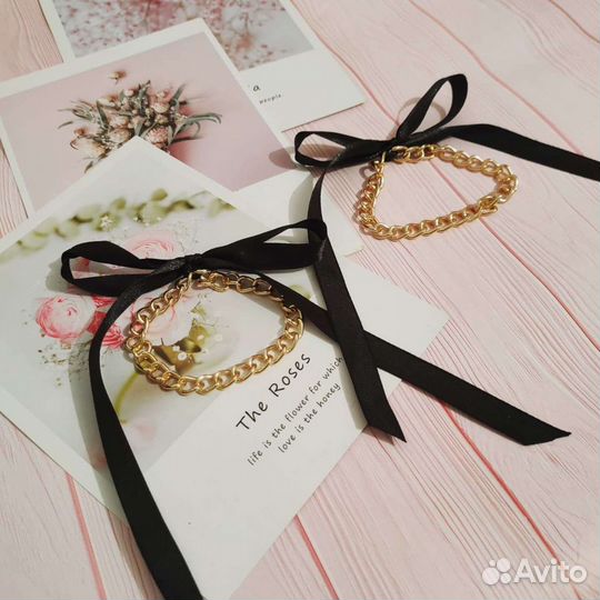 Чокер золотой с кольцом