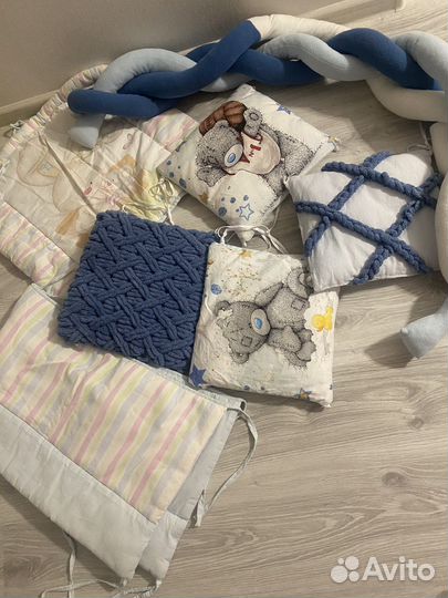 Бортики в детскую кроватку плюс косичка