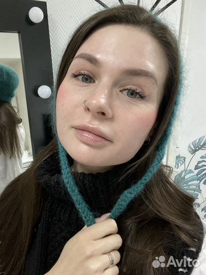 Чепчик женский вязаный