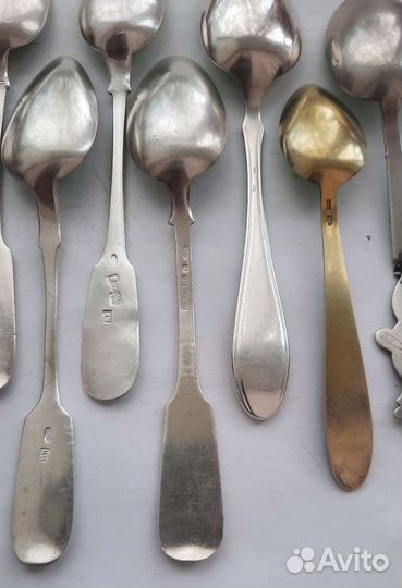 Серебряная царская чайная ложка 84 проба