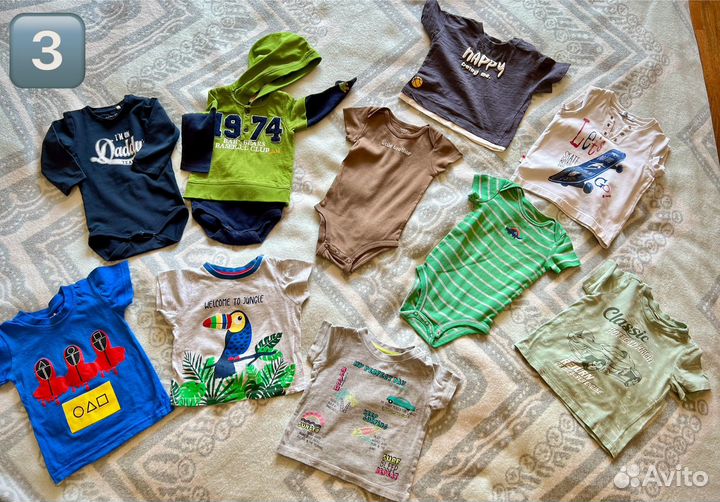Пакет летней одежды на мальчика 74-80